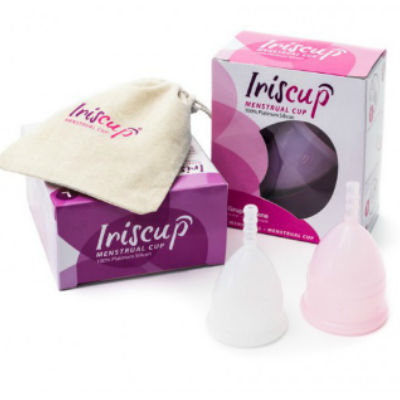 IRISCUP - COPO GRANDE MÊS ROSA + BOLSA ESTERILIZADORA GRÁTIS
