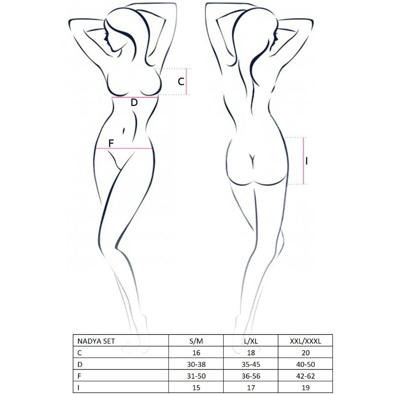 PASSION - WOMAN NADYA SET SIZE S/M