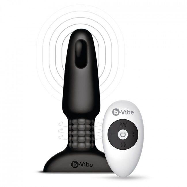 B-VIBE - RIMMING FERNBEDIENUNG ANALSTECKER 2 SCHWARZ