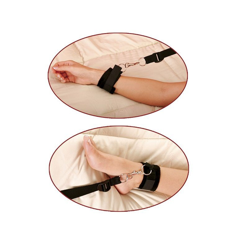 SÉRIE FETISH FANTASY - KIT DE CONTENÇÃO DE AMARRAS DE CAMA