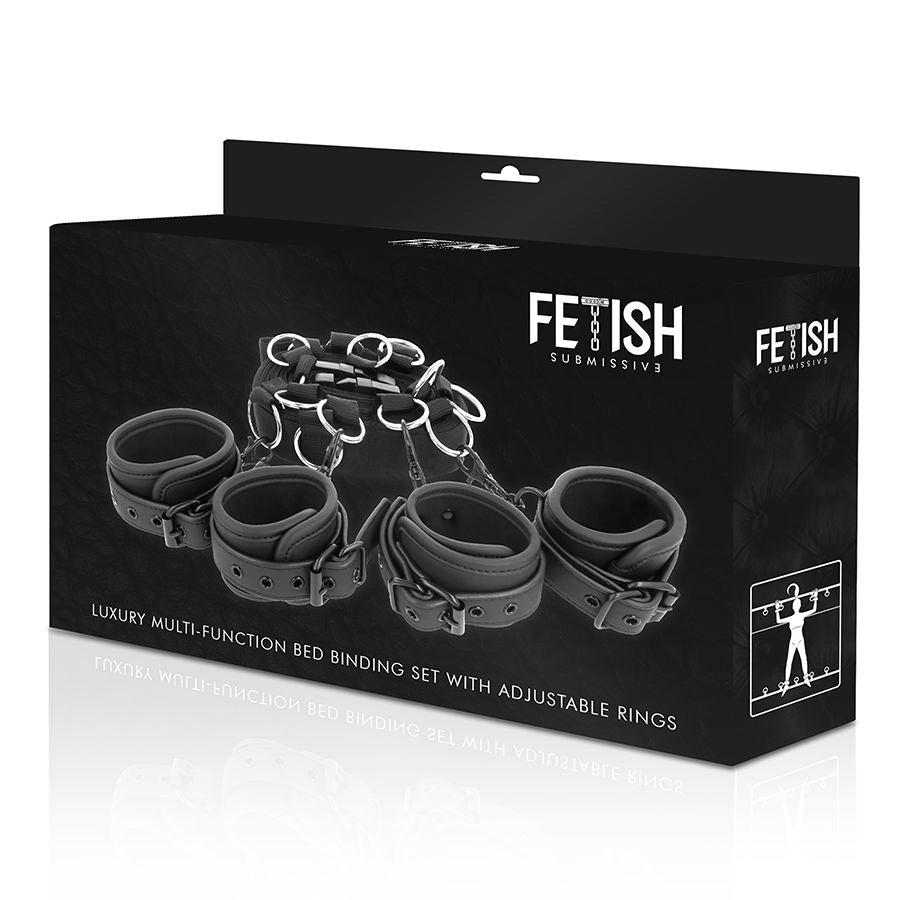 FETISH SUBMISSIVE - CONJUNTO DE LUXO PARA CAMA COM FORRO DE NOPRENE
