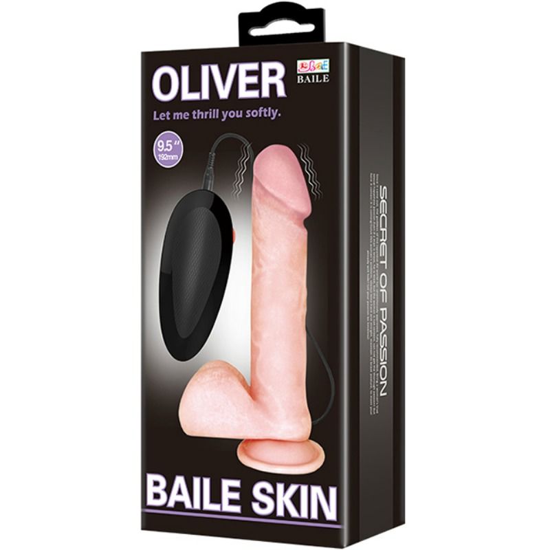 BAILE - OLIVER DILDO REALISTA COM VIBRAÇÃO