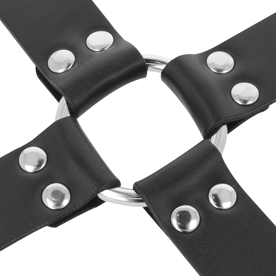 DARKNESS - ALGEMAS DE COURO PARA PÉS E MÃOS PRETO