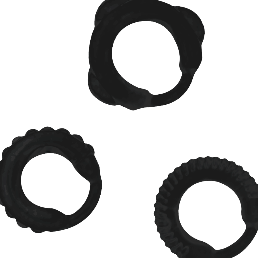 ADDICTED TOYS - C-RING SET SCHWARZ