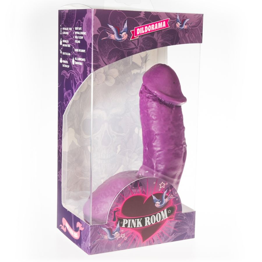 QUARTO ROSA - ELIAN DILDO REALISTA ROXO 17,5 CM