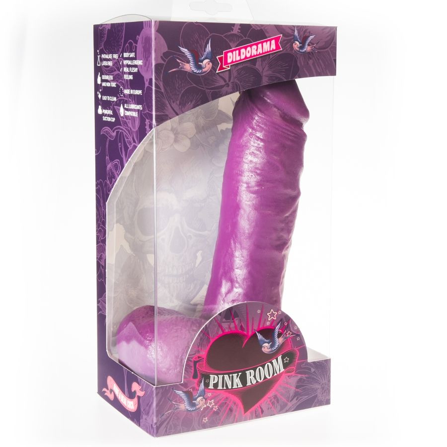 QUARTO ROSA - ANTON REALISTA DILDO ROXO 21,5 CM