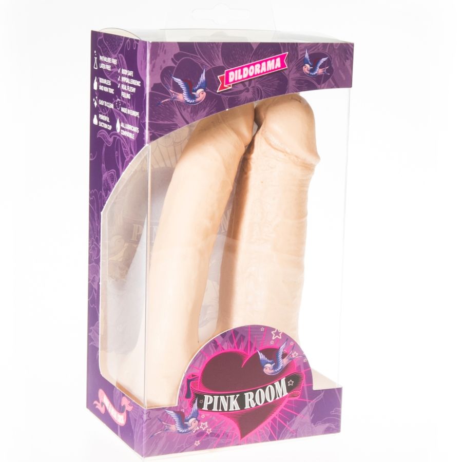 QUARTO ROSA - ARTHUS REALISTA DILDO DUPLO CARNE 17CM/15.5CM