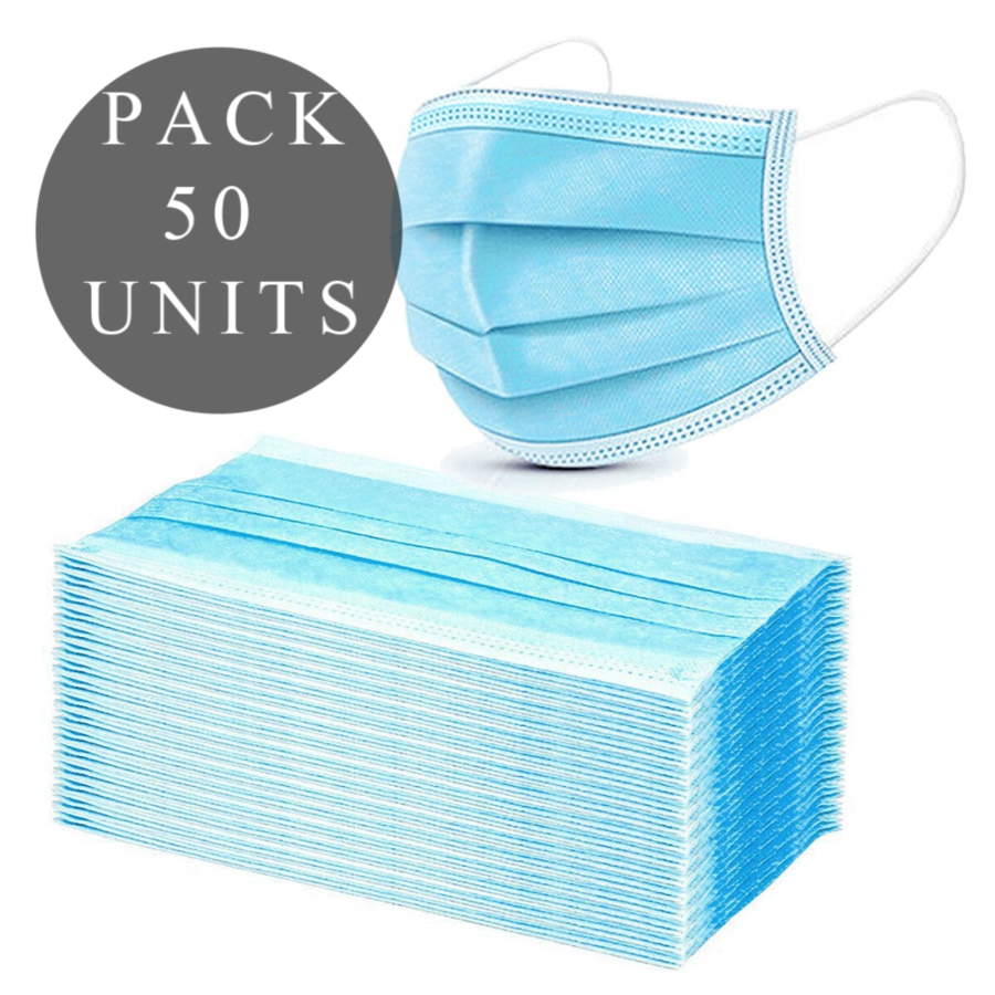 DREAMLOVE - MÁSCARAS 3 CAMADAS APROVADAS COVID-19 CE- 50 UNIDADES