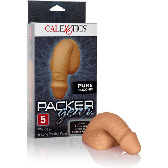 CALEXOTICS - EMBALAGEM DE SILICONE PÊNIS 12,75 CM CARAMELO