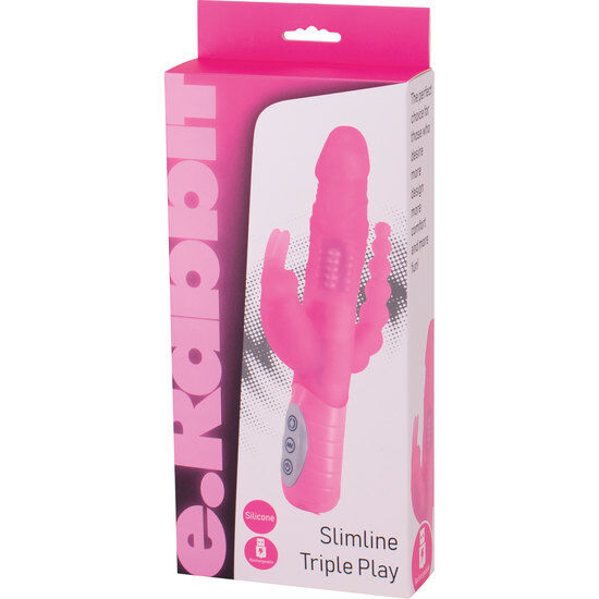SEVEN CREATIONS - E RABBIT SLIMINE TRIPLE PLAY DREIFACH-STIMULATIONSVIBRATOR ROSA