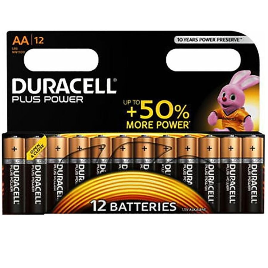 DURACELL - PILHA PLUS POWER AA LR6 12 UNIDADES
