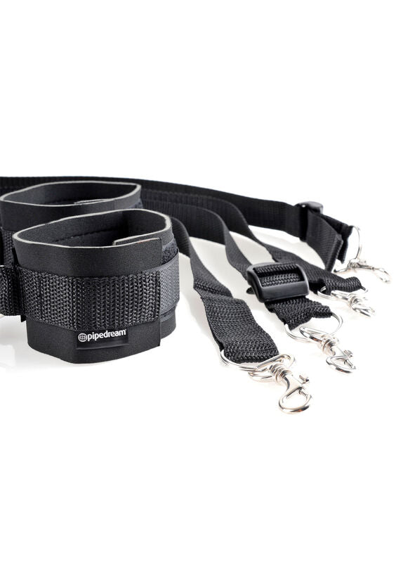 CONJUNTO DE PUNHOS E AMARRAS DE FANTASIA FETICHE