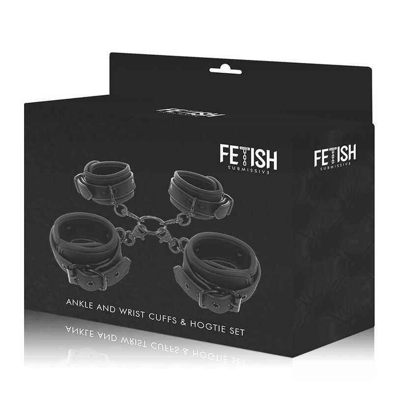 FETISH SUBMISSIVE - CONJUNTO DE ALGEMAS DE MÃO E TORNOZELO COM FORRO DE NOPRENE