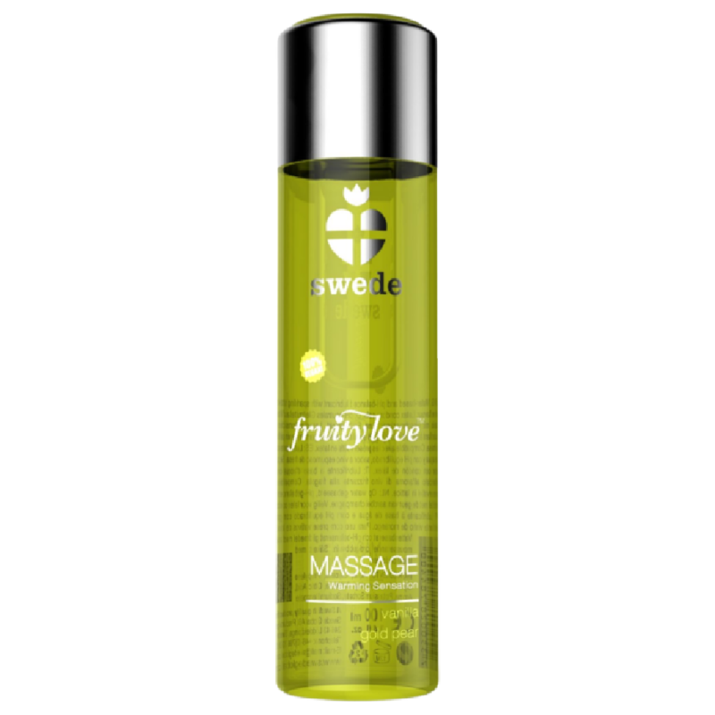 SWEDE - ÓLEO DE MASSAGEM COM EFEITO AQUECEDOR FRUITY LOVE VANILLA E GOLD PEAR 120 ML