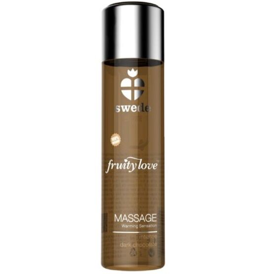 SWEDE - ÓLEO DE MASSAGEM COM EFEITO AQUECEDOR FRUITY LOVE INTENSO CHOCOLATE AMARGO 60 ML