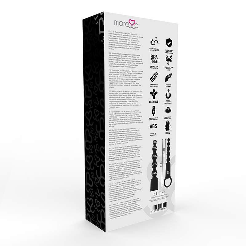 MORESSA - RONIE CONTROLE REMOTO PRAZER ANAL PRETO