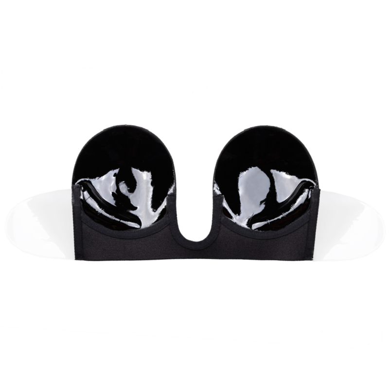 BYE-BRA - SUTIÃ SEM ALÇAS FORMATO U PRETO COPA A