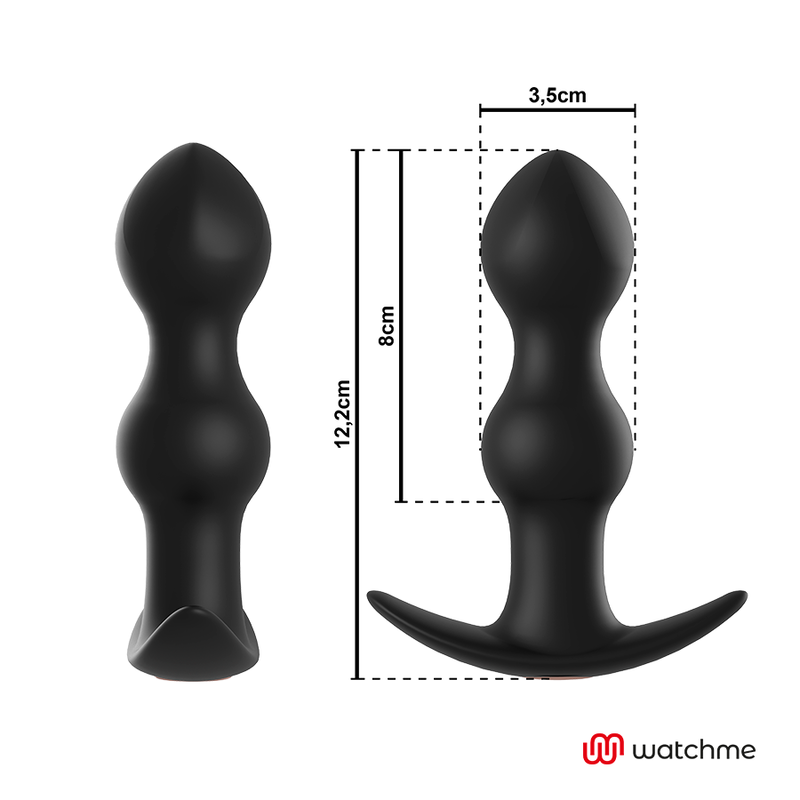 ANBIGUO - WATCHME CONTROLE REMOTO PLUG VIBRADOR ANAL TIBERIO