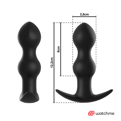 ANBIGUO - WATCHME CONTROLE REMOTO PLUG VIBRADOR ANAL TIBERIO