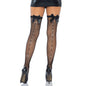 LEG AVENUE - BOW BACKSEAM THIGH HIGHS ONE SIZE