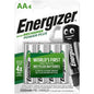 ENERGIZER - PILHAS RECARREGÁVEIS AA4 BLISTER 4