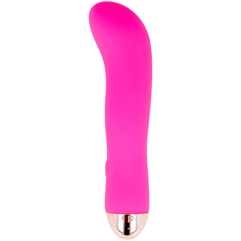 DOLCE VITA - VIBRADOR RECARREGÁVEL DOIS ROSA 7 VELOCIDADES