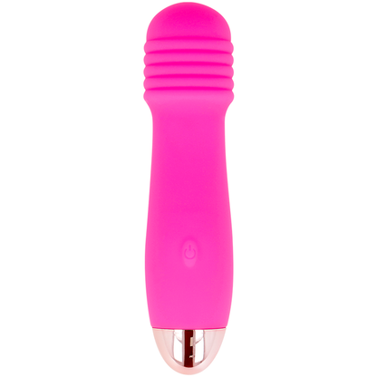 DOLCE VITA - VIBRADOR RECARREGÁVEL TRÊS ROSA 7 VELOCIDADES