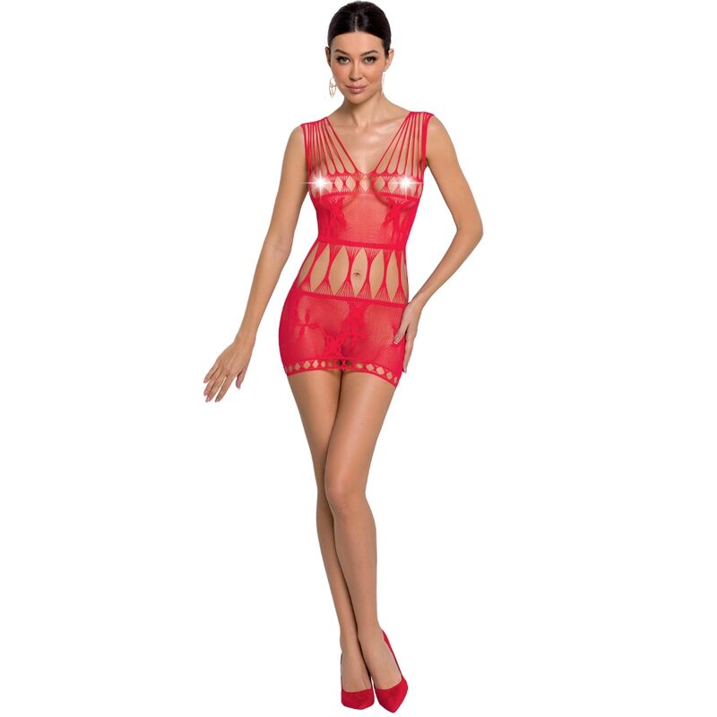 PAIXÃO - MULHER BS090 BODYSTOCKING ROJO TALA UNICA