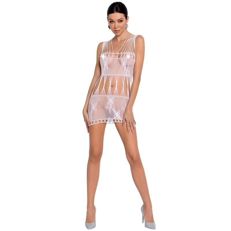 PAIXÃO - MULHER BS090 BODYSTOCKING BLANCO TALA UNICA