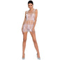 PAIXÃO - MULHER BS090 BODYSTOCKING BLANCO TALA UNICA