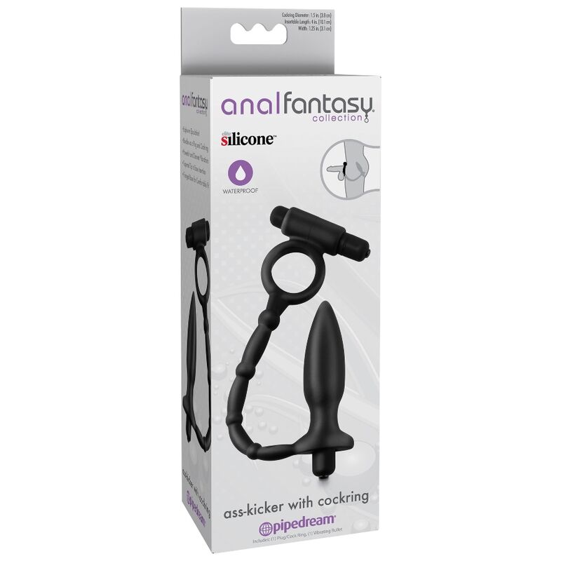 ANAL FANTASY - MINI-ANAL-STIMULATOR MIT RING UND VIBRIERENDER KUGEL