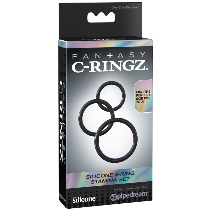 FANTASY C-RINGZ - CONJUNTO DE 3 ANÉIS DE SILICONE STAMINA