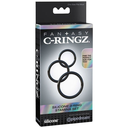 FANTASY C-RINGZ - CONJUNTO DE 3 ANÉIS DE SILICONE STAMINA