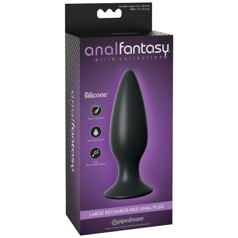 COLEÇÃO ANAL FANTASY ELITE - PLUG ANAL RECARREGÁVEL