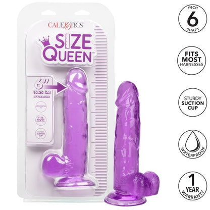 CALEXOTICS - TAMANHO QUEEN DILDO ROXO 15,3 CM