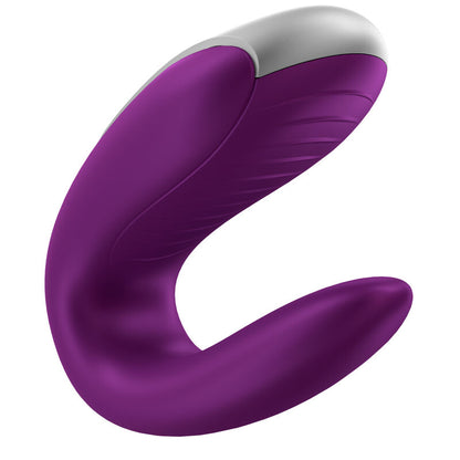 SATISFYER - VIBRADOR DUPLO FUN PARTNER ROXO