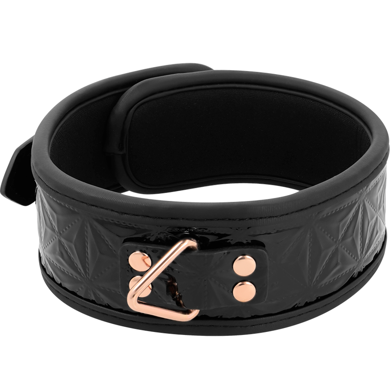 BEGME - BLACK EDITION HALSBAND AUS PREMIUM-VEGANEM LEDER MIT NEOPRENFUTTER