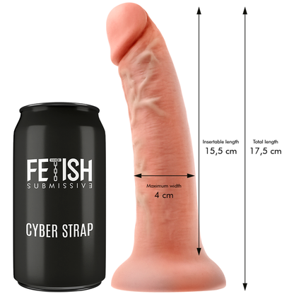 FETISH SUBMISSIVE CYBER STRAP - ARREIO COM DILDO DE CONTROLE REMOTO WATCHME S TECHNOLOGY