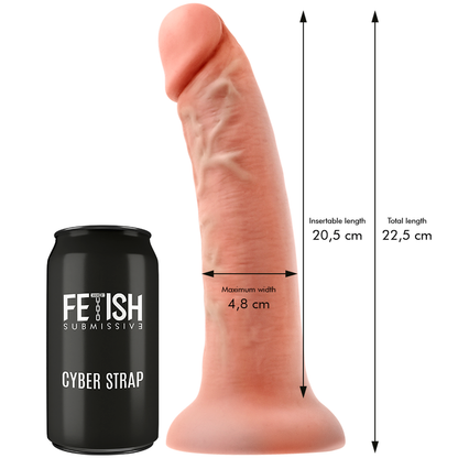 FETISH SUBMISSIVE CYBER STRAP - ARREIO COM DILDO E CONTROLE REMOTO DE BALA WATCHME L TECHNOLOGY