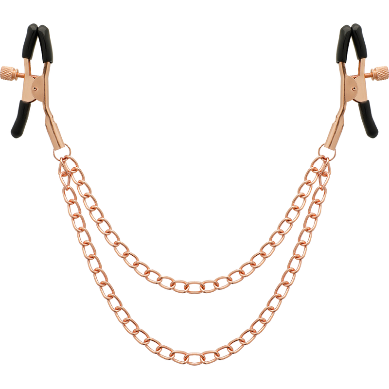 COQUETTE CHIC DESIRE - CLIPES DE MAMILOS DE METAL FANTASY COM CORRENTE