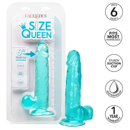 CALEXOTICS - TAMANHO QUEEN DILDO AZUL 15,3 CM