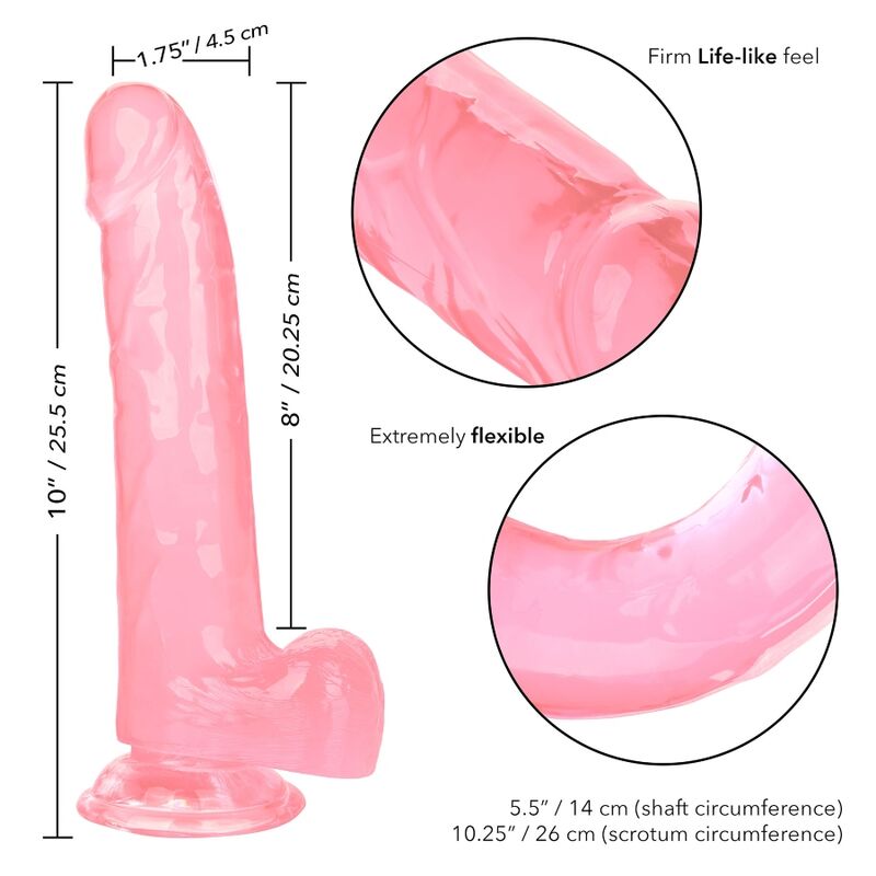 CALEXOTICS - GRÖßE QUEEN DILDO ROSA 20,3 CM