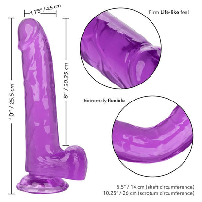CALEXOTICS - TAMANHO QUEEN DILDO ROXO 20,3 CM