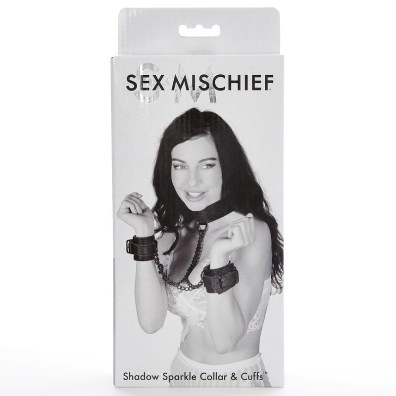 SEX & MICHIEF - SHADOW SPARKLE COLLAR AND CUFFS