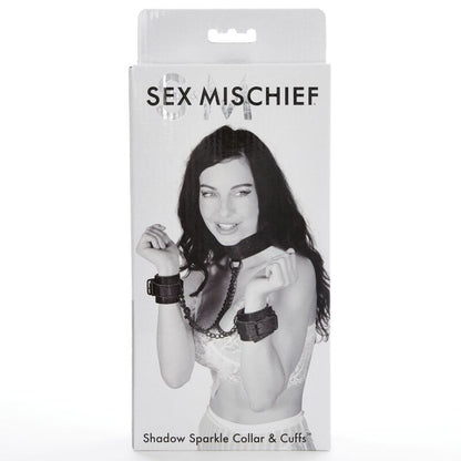 SEX & MICHIEF - SHADOW SPARKLE COLLAR AND CUFFS