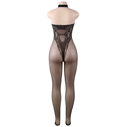QUEEN LINGERIE - BODYSTOCKING COM COSTAS NUA S/L