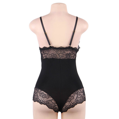 QUEEN LINGERIE - TEDDY DE RENDA S/M