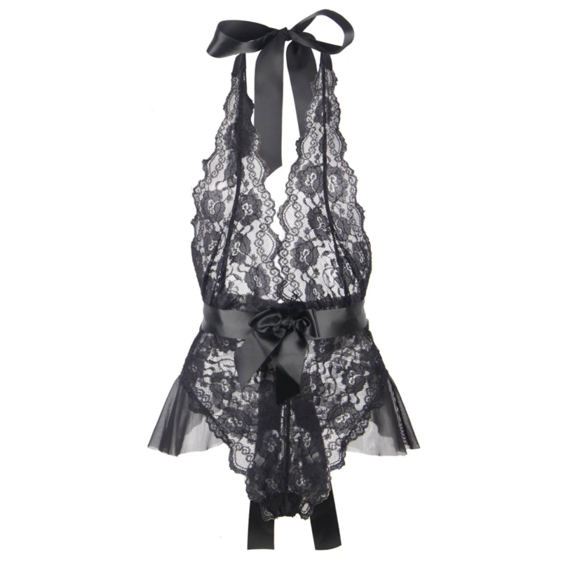 QUEEN LINGERIE - BAIXO RENDA TEDDY S/M
