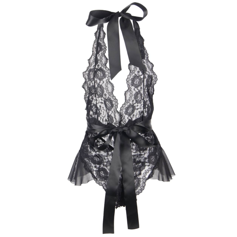 QUEEN LINGERIE - BAIXO RENDA TEDDY S/M