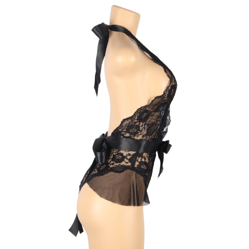 QUEEN LINGERIE - BAIXO RENDA TEDDY S/M